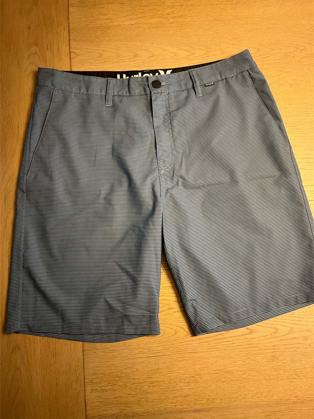 Hurley Striped Hybrid Shorts in blue&black Size 34